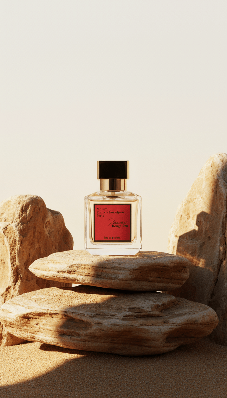 AI product shot of Maison Francis Kurkdjian Baccarat Rouge 540 Eau de Parfum