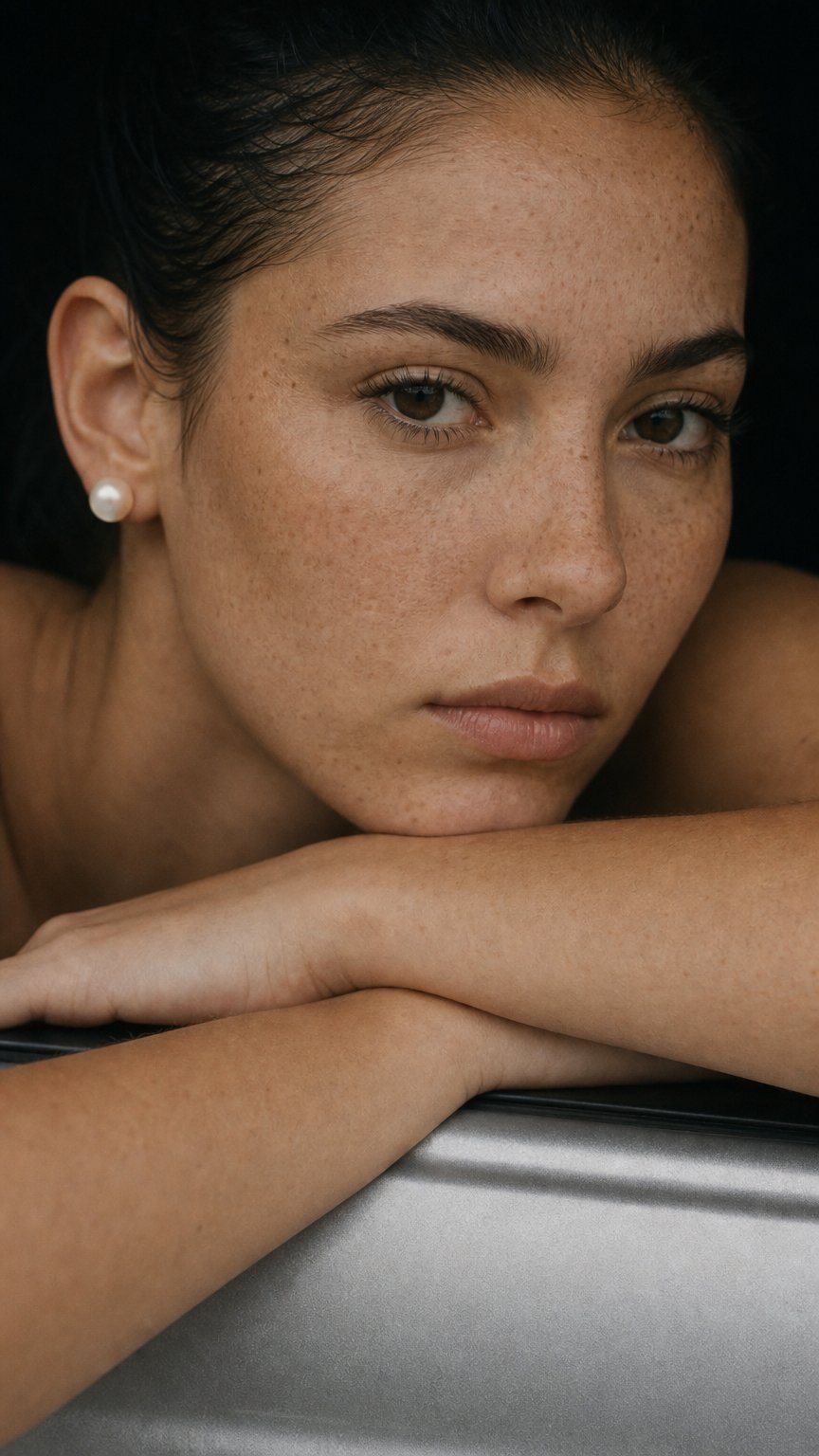 AI product shot of Luna Studs