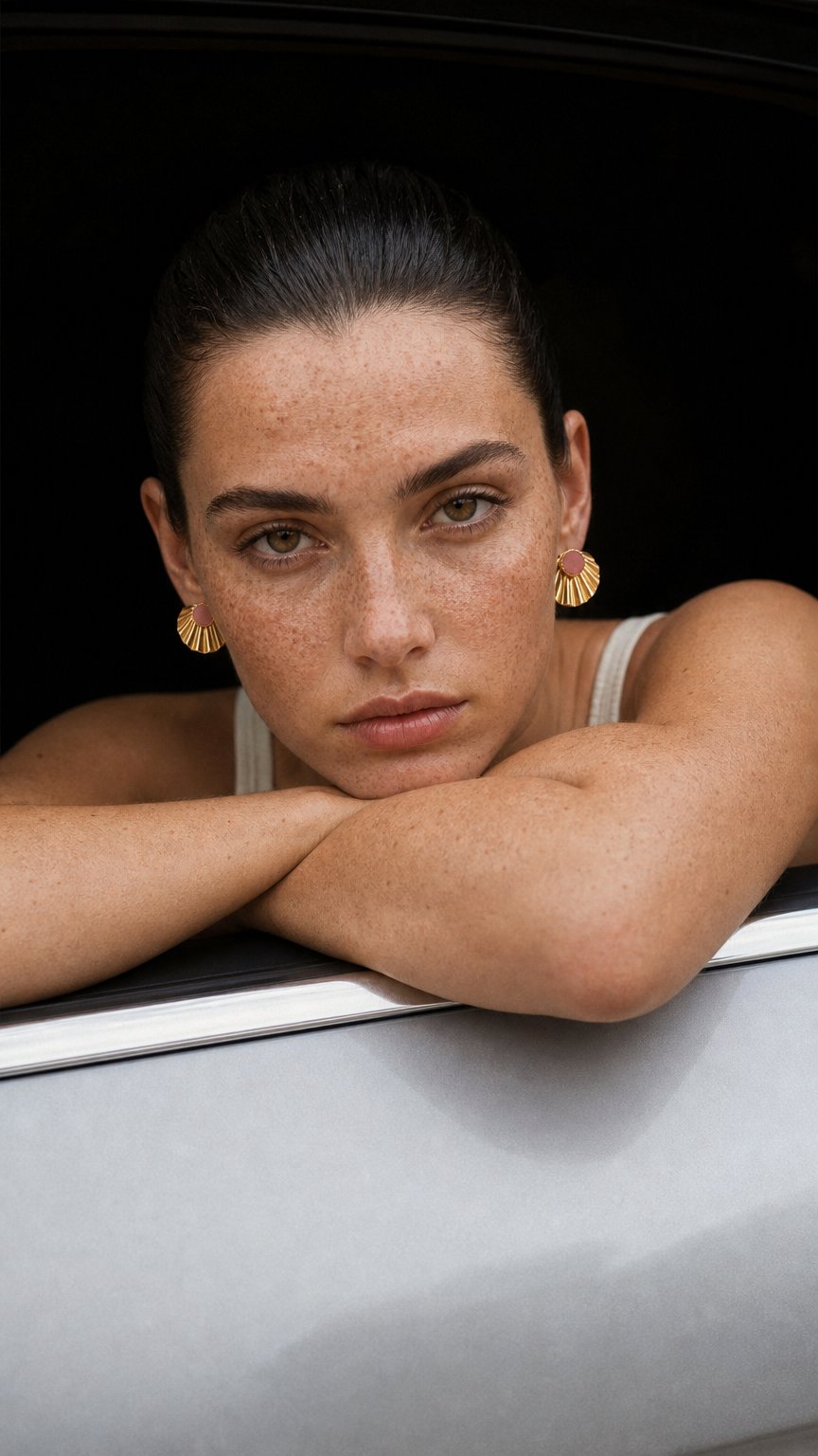 AI product shot of Boucles d'oreilles Ondine