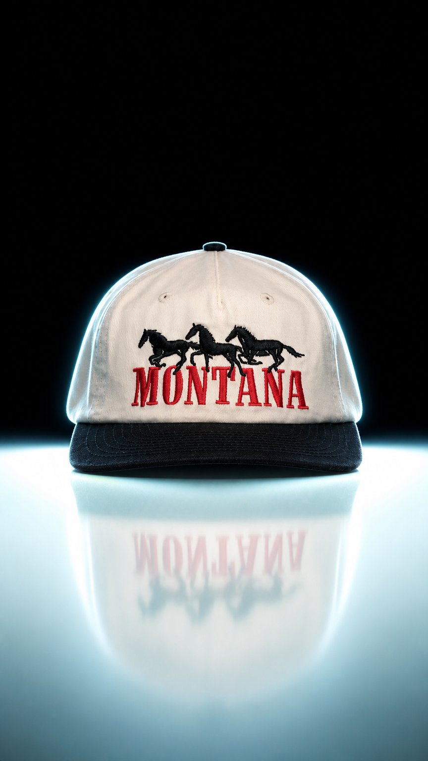 AI product shot of Herd Cap - Bone/Black