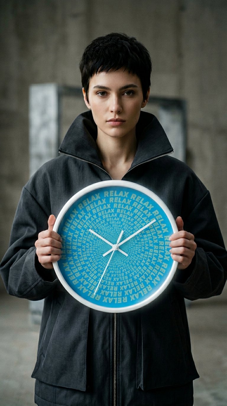 AI product shot of Rolax 10" Wall Clock