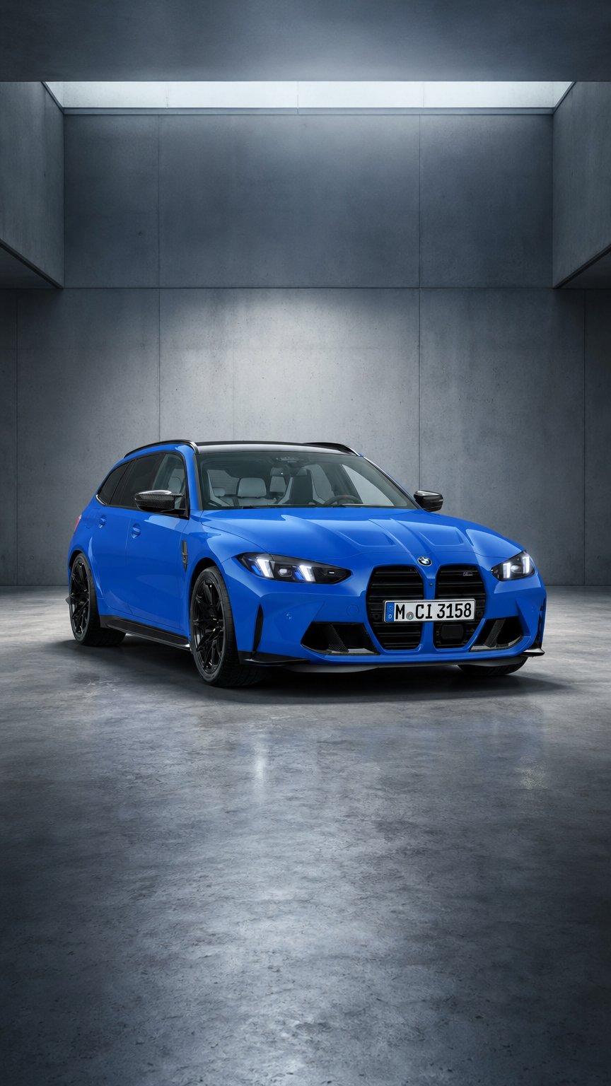 AI product shot of BMW M3 Competition M xDrive Touring