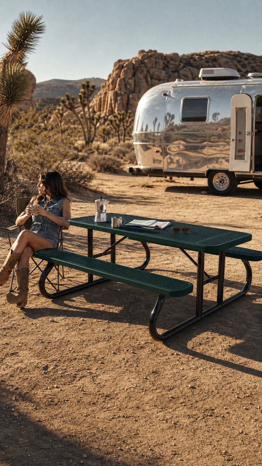 AI product shot of Signature Perforated Picnic Table