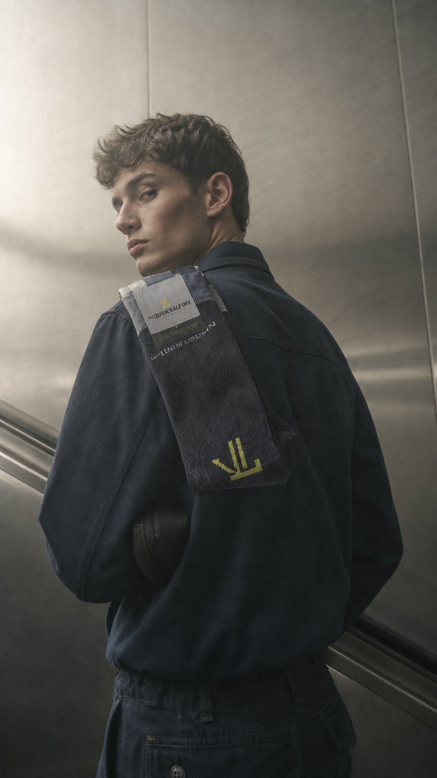 AI product shot of Werksokken bedrukken: Gepersonaliseerde werksokken met eigen logo