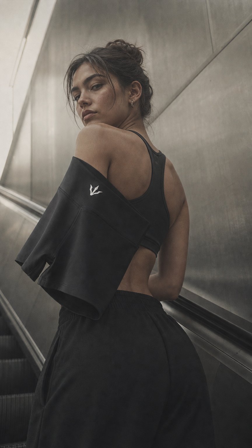 AI product shot of Women’s High Rise Yoga Shorts