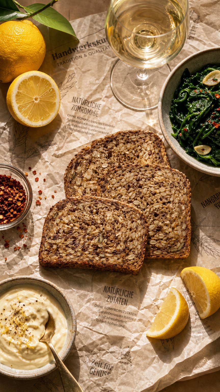 AI product shot of Bio Simply Seeds Fünf-Saatenbrot