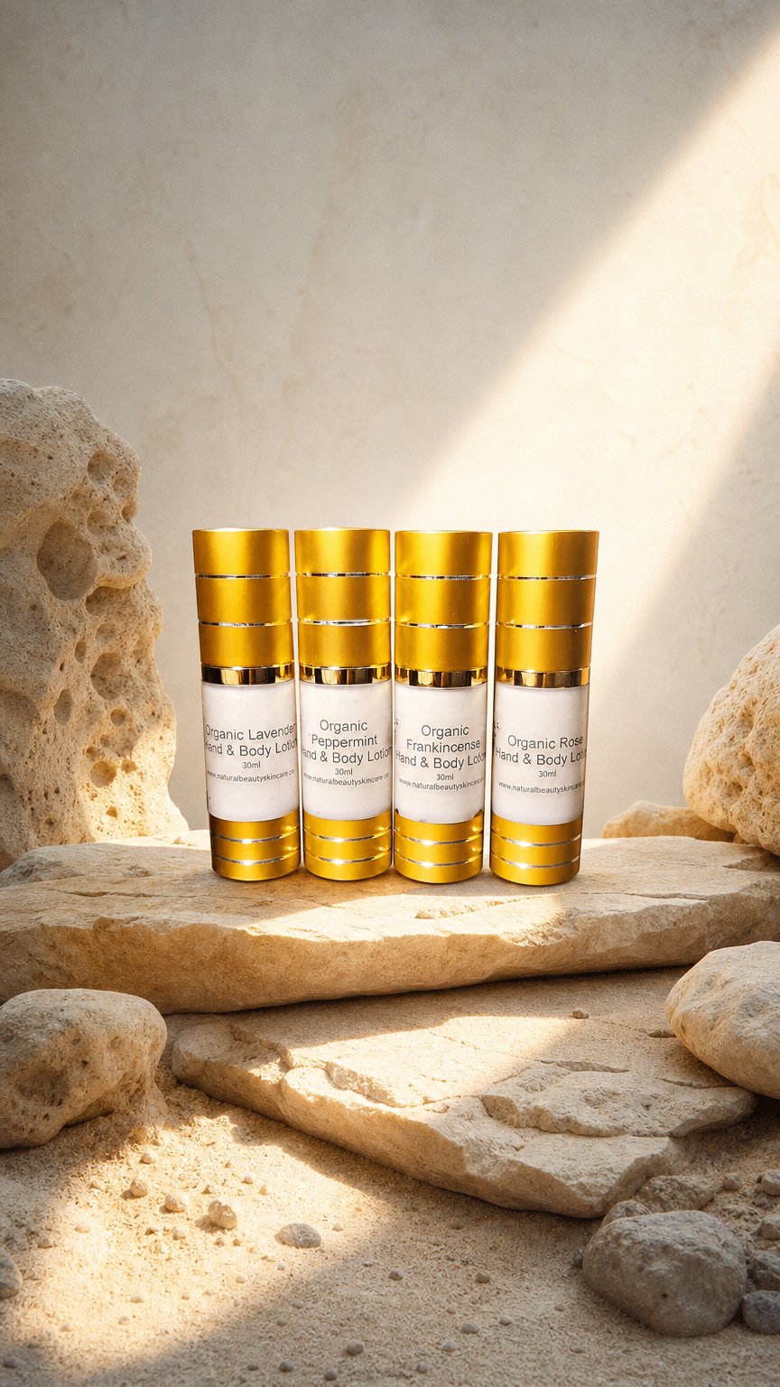 AI product shot of Organic Therapy Lotion Gift Box  4 x 30ml