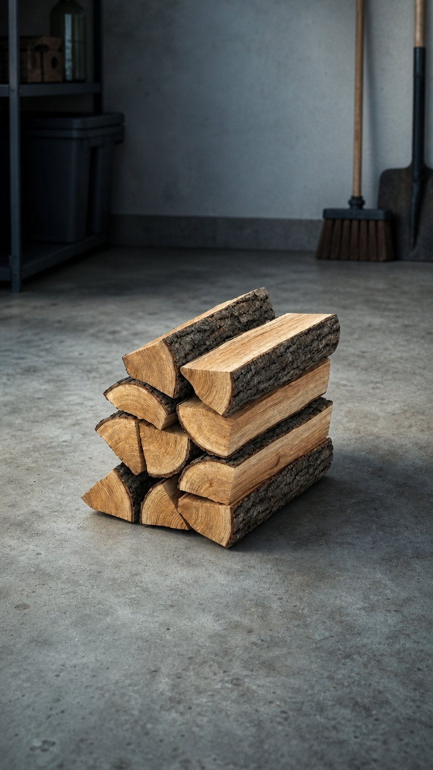 AI product shot of Brennholz
