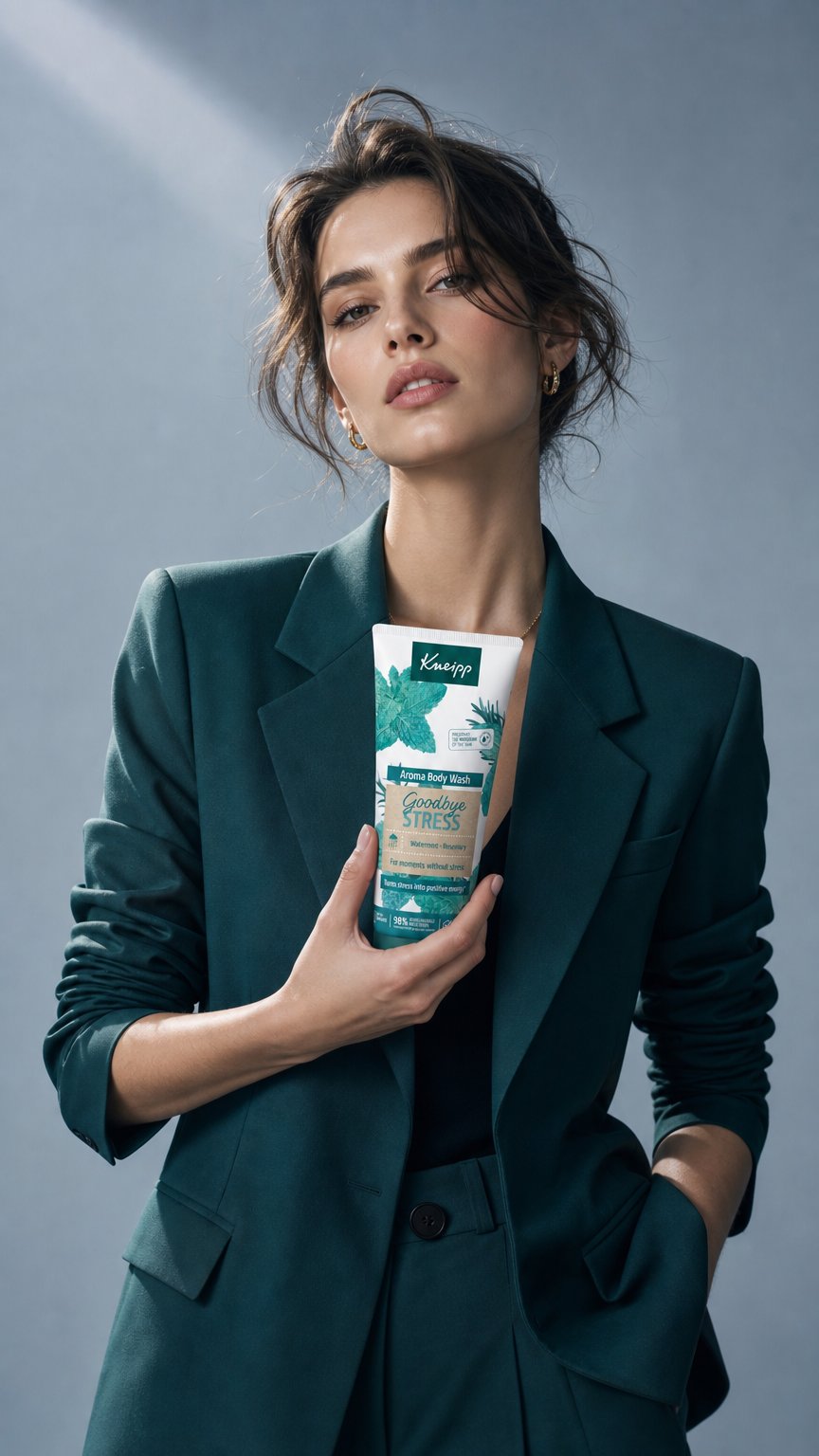 AI product shot of Kneipp sprchový gel Goodbye Stress 200 ml