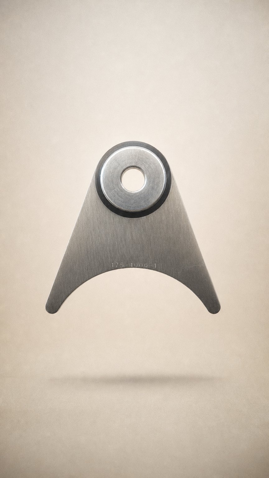 AI product shot of Stainless Steel Exhaust Hanger 1.25 x 2.5