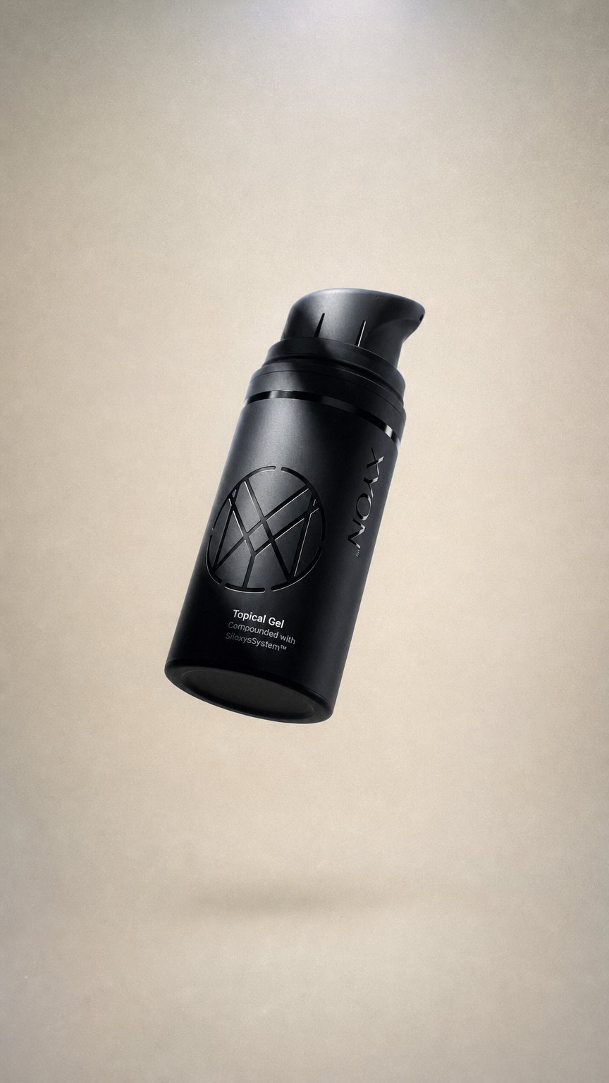 AI product shot of Topical Finasteride with SiloxysSystem™ Gel