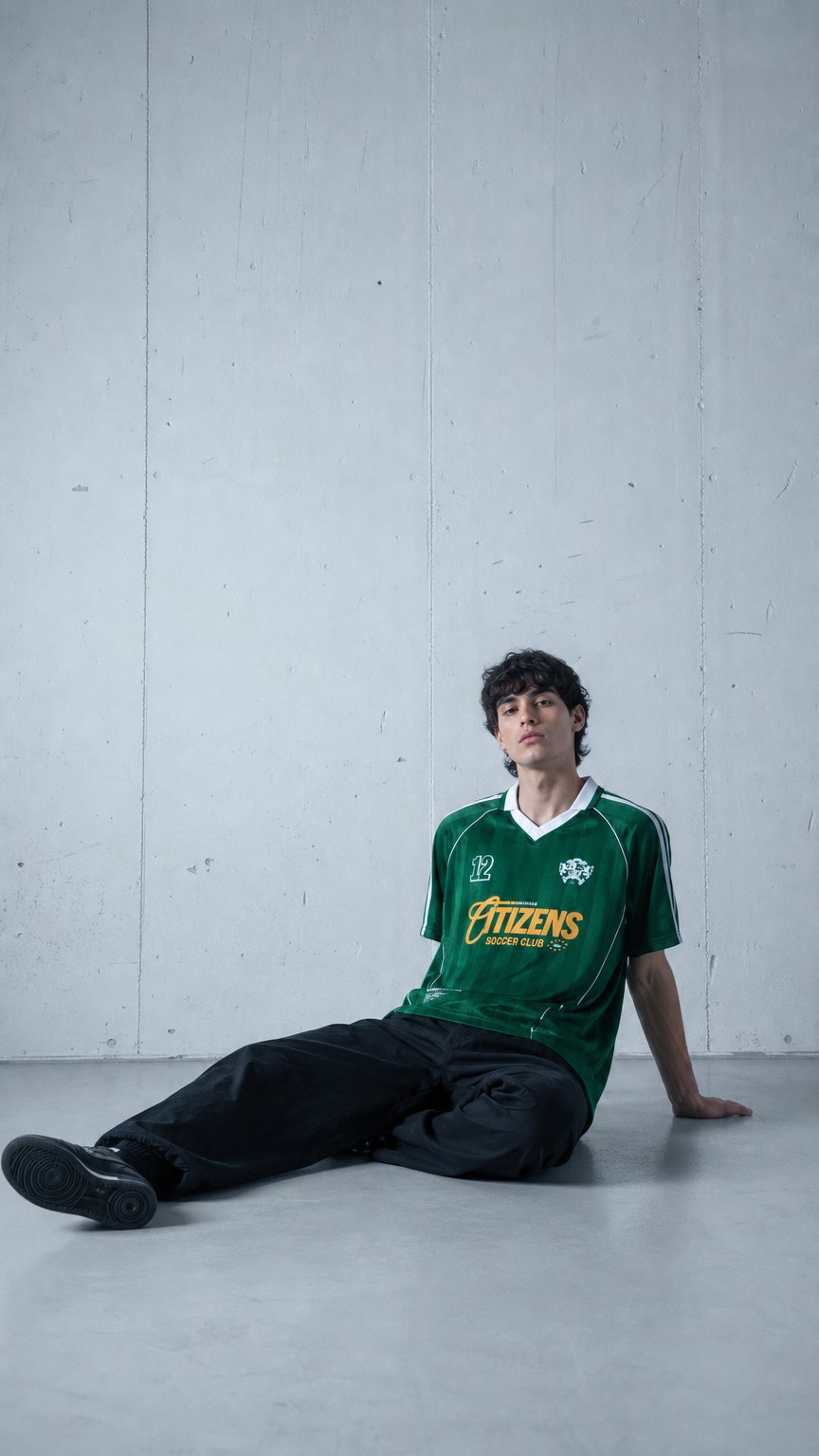 AI product shot of Kingdom Citizens Soccer Club Jersey | Green