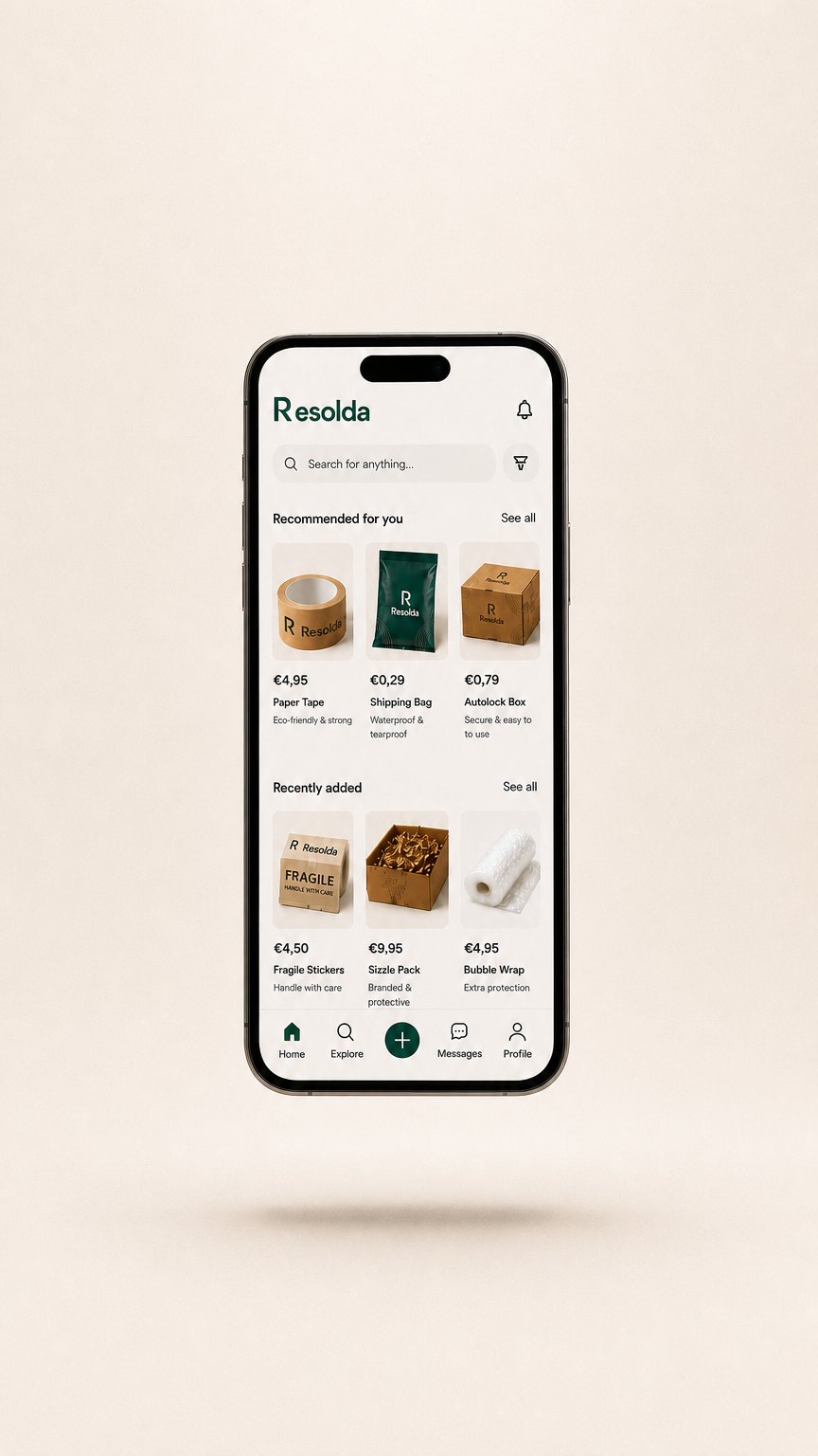 AI product shot of Resolda
