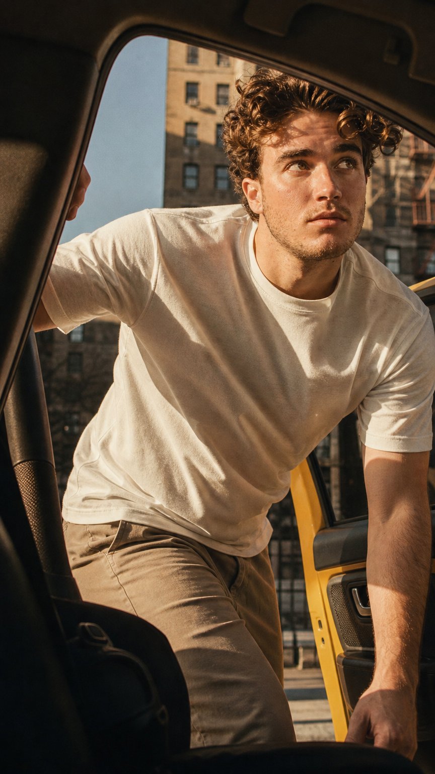 AI product shot of Linen and Cotton T-shirt