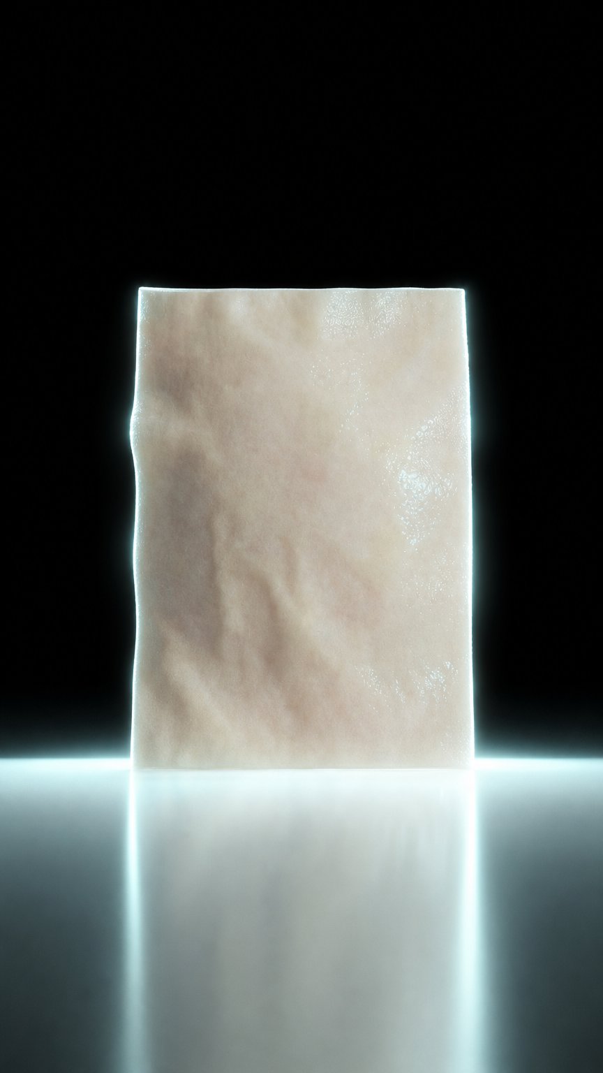 AI product shot of 라이스 비건 밀키 앰플 패드