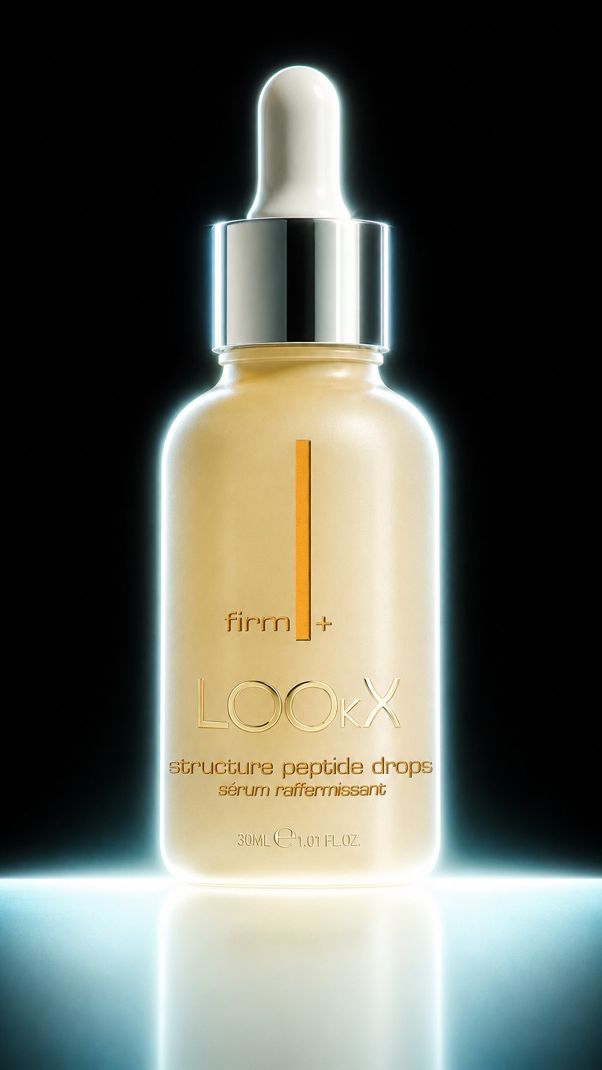 AI product shot of Firm+ Structure peptide drops 30 ml