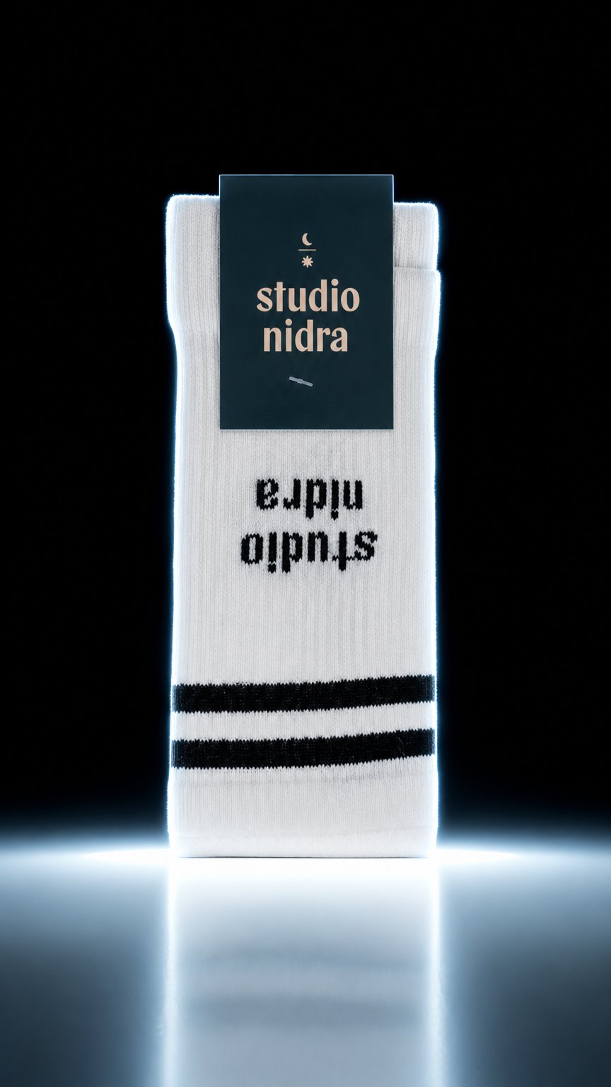 AI product shot of SMILING CREW SOCKS