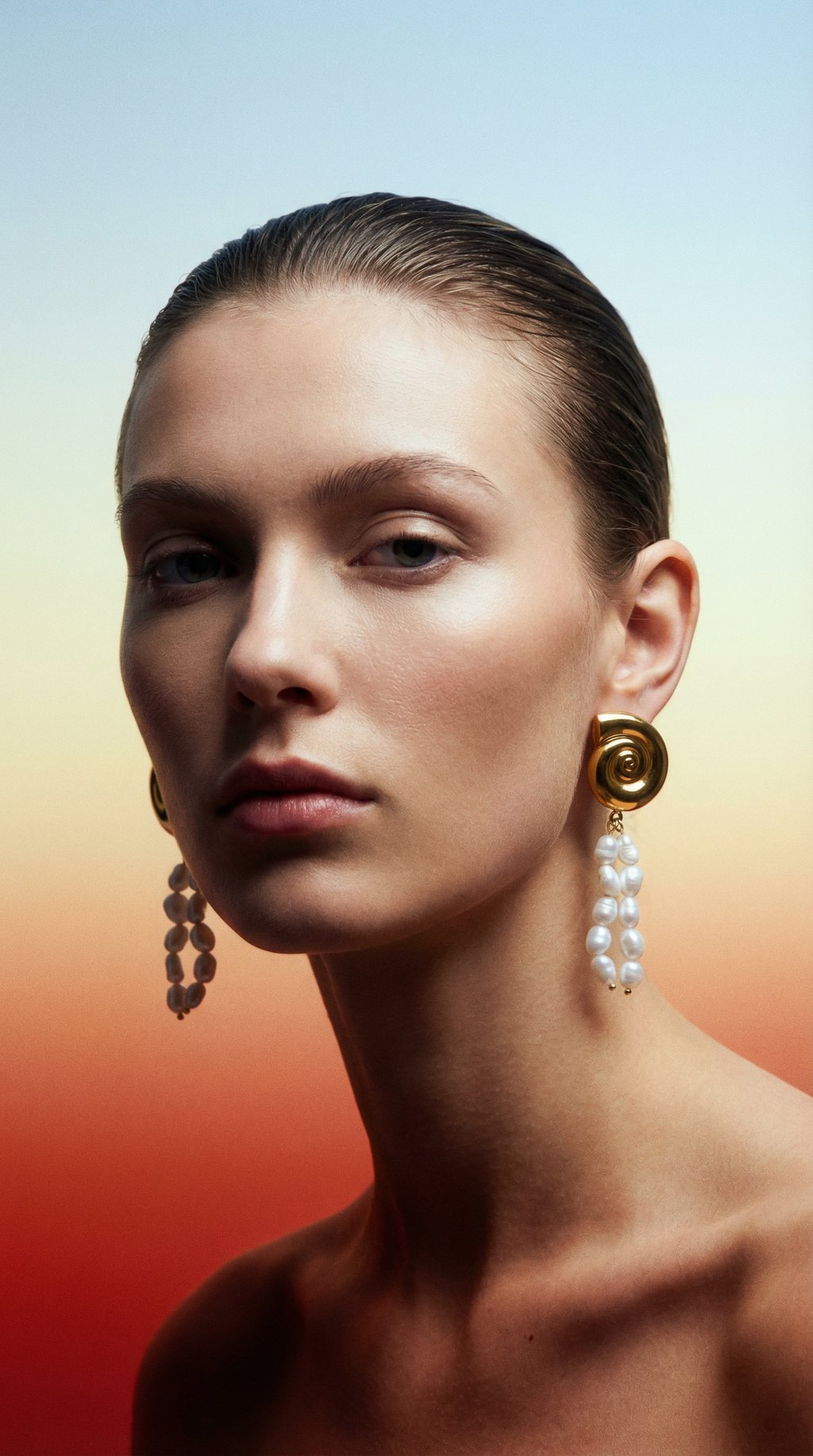 AI product shot of Mermaid Earrings