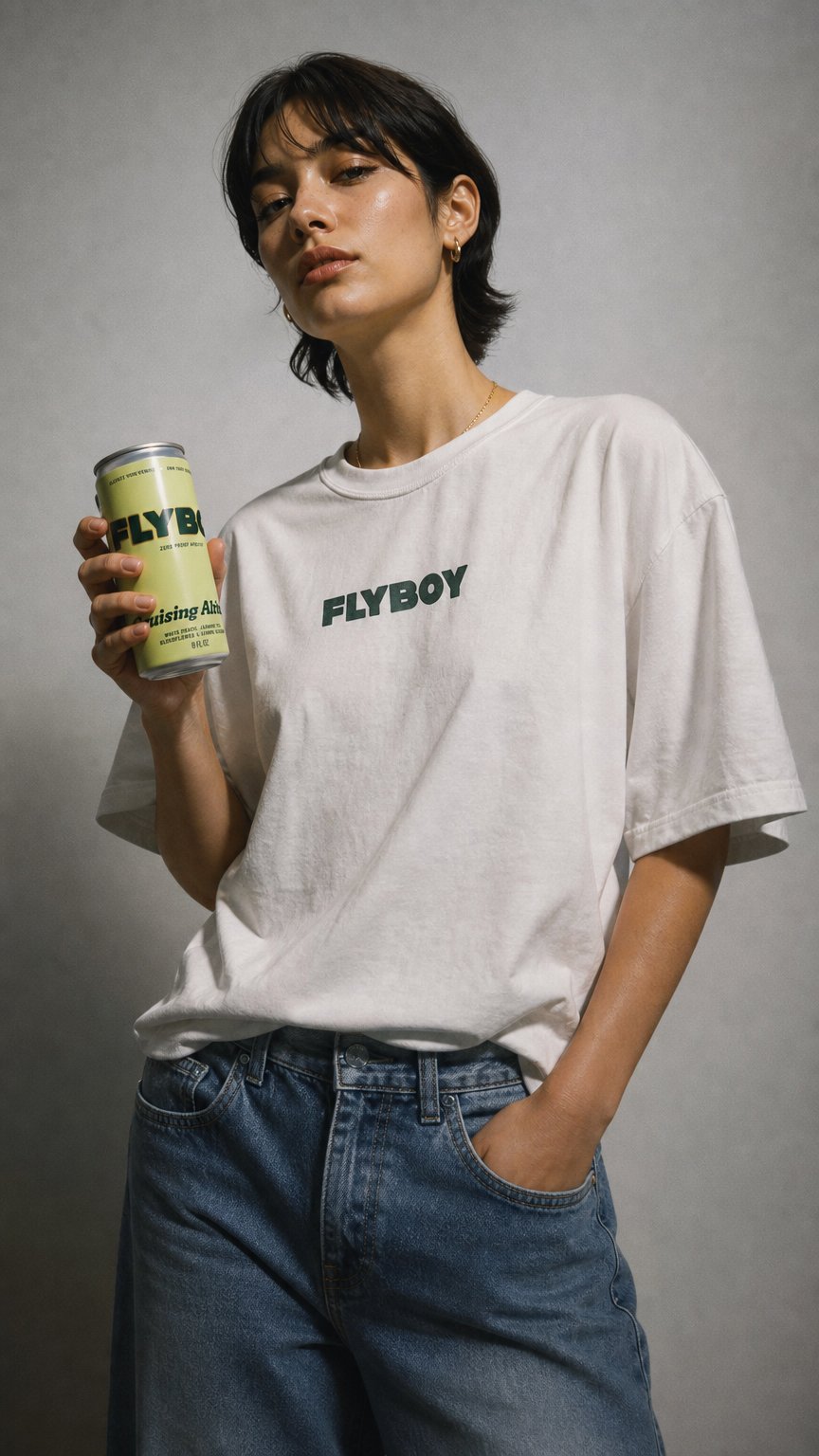 AI product shot of FlyBoy Aperitif