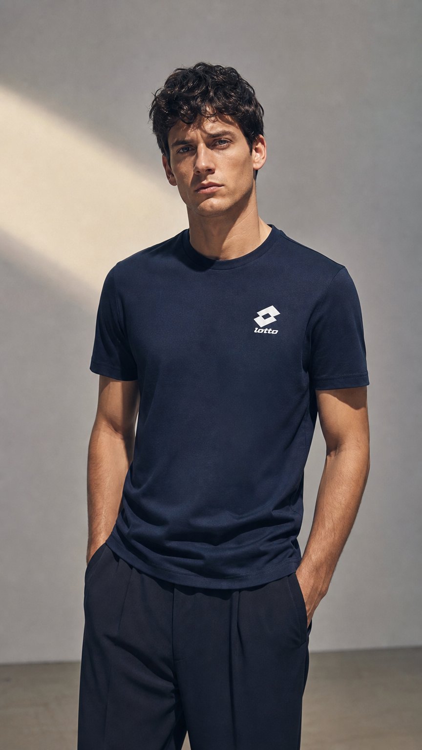 AI product shot of LIFESTYLE SMART OG T-SHIRT DARK BLUE
