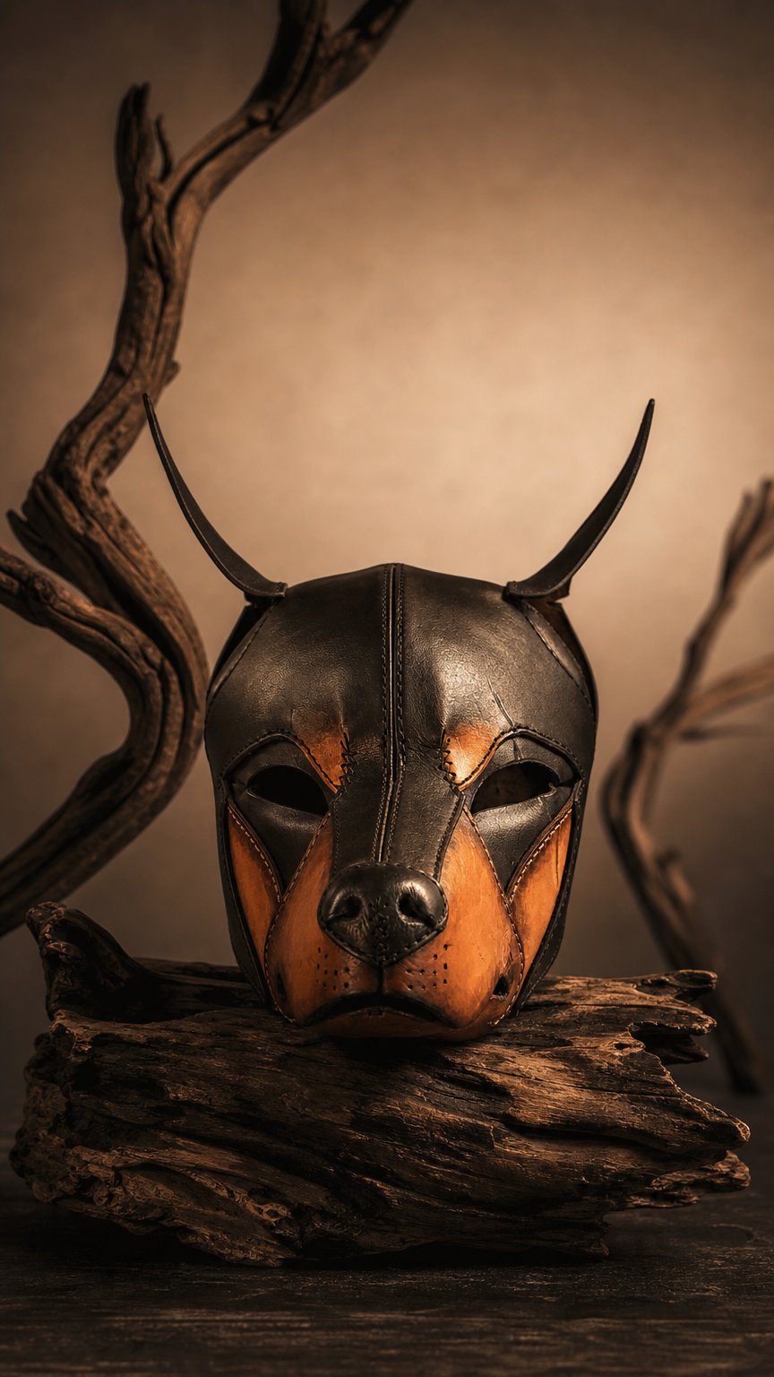 AI product shot of Doberman Hood
