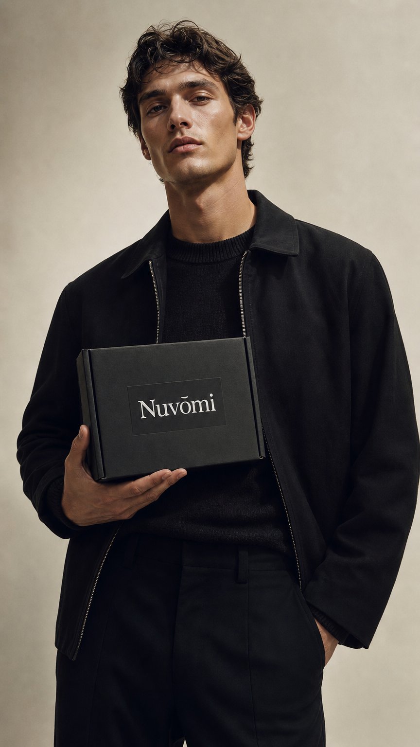 AI product shot of Nuvōmi Skincare Box