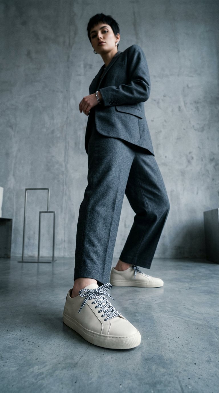 AI product shot of Classic Houndstooth Laces