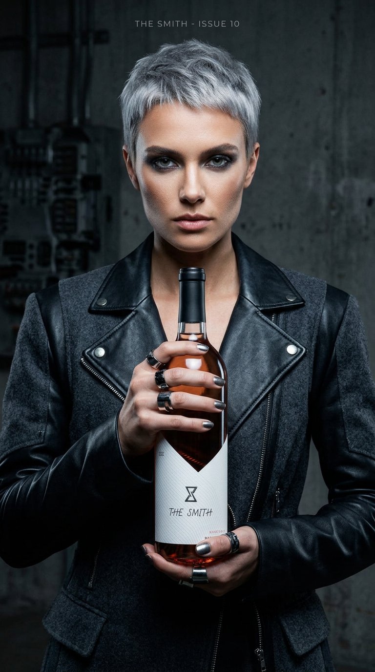 AI product shot of Rosé, Napa Valley 2022