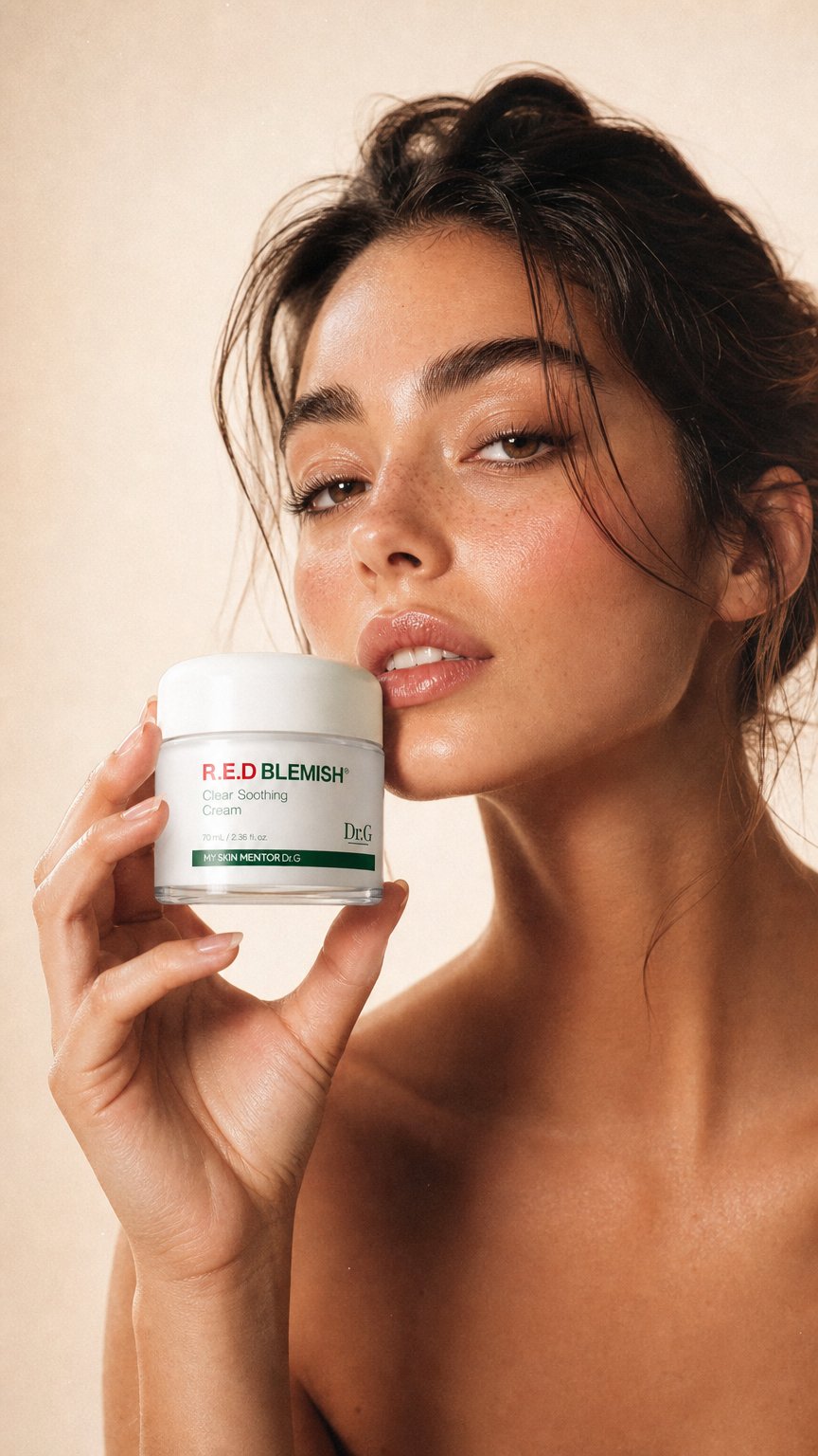 AI product shot of Dr.G - R.E.D Blemish Clear Soothing Cream - 70ml