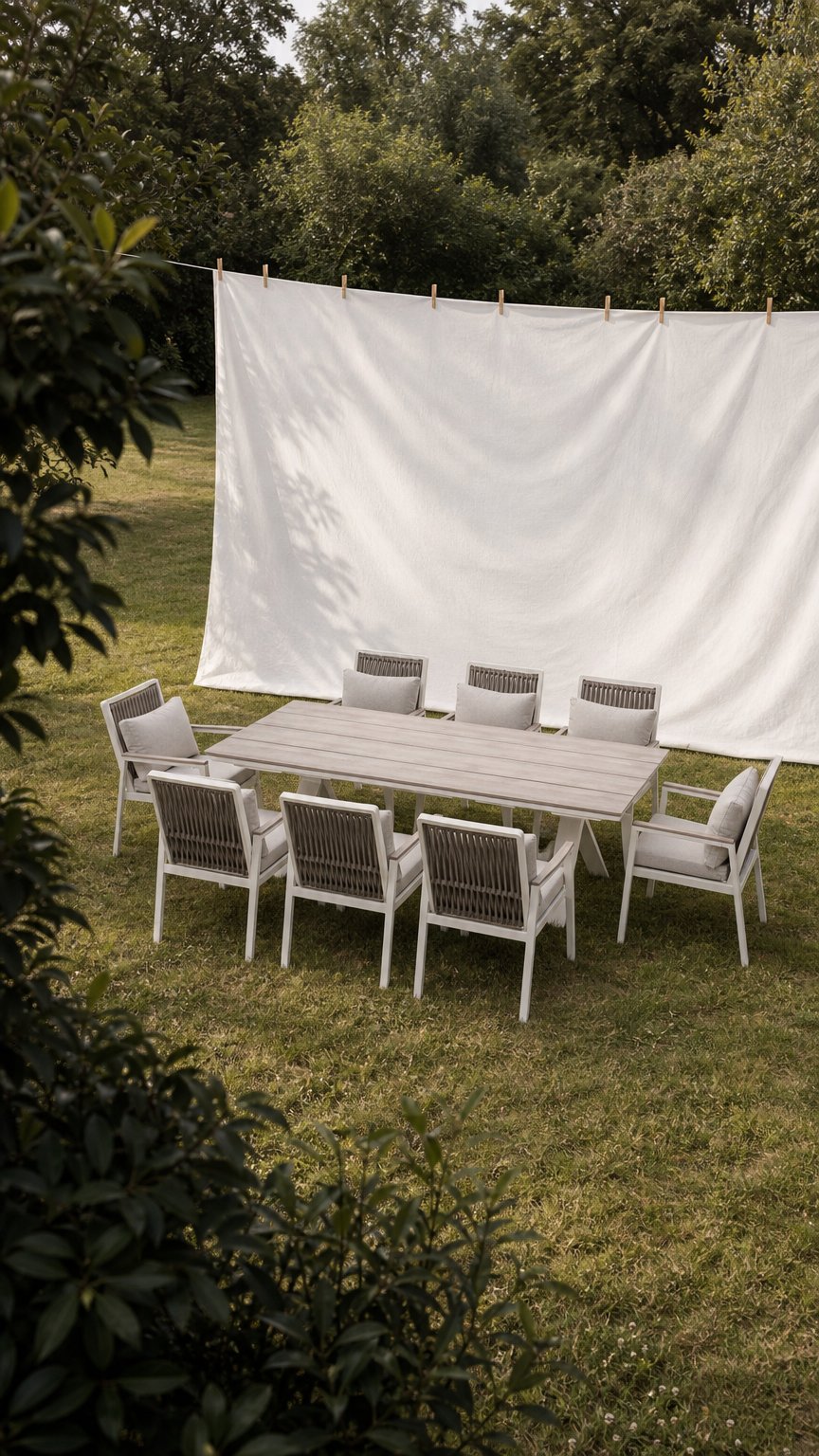 AI product shot of Gioia 9 részes ebédlő szett