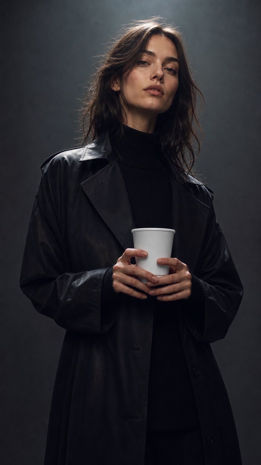 AI product shot of UNIQ 10 oz Double Wall White Paper Coffee Cups - 500/Case