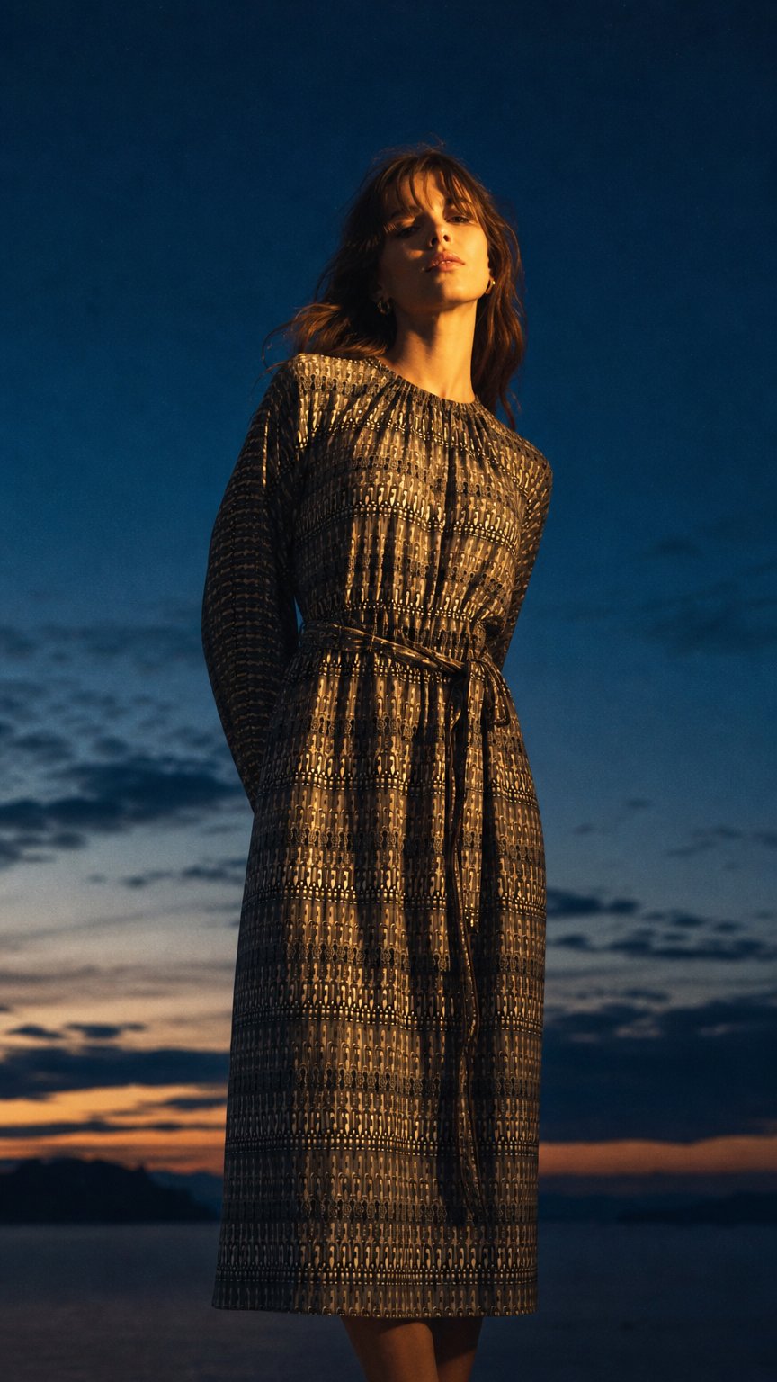 AI product shot of TINDRA DRESS