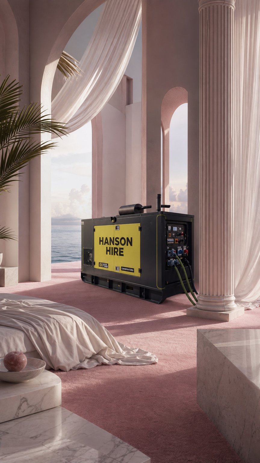 AI product shot of Hanson Hire Generator Hire & Sales