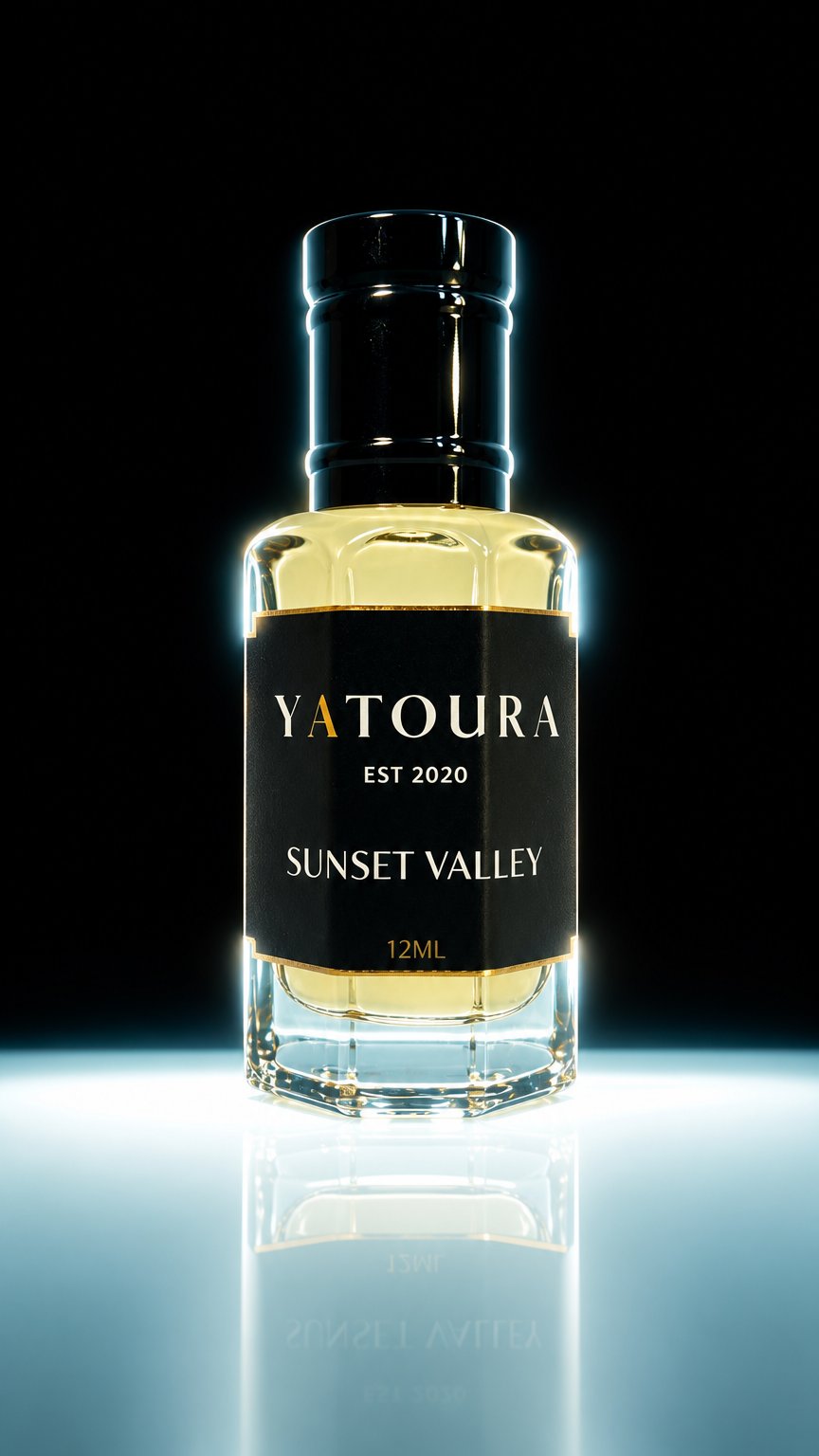 AI product shot of Sunset Valley | Oil