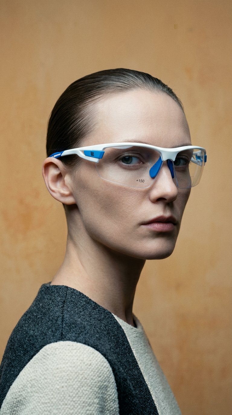 AI product shot of PHO Photochromic Bifocal Lens - with assorted frame colour choices