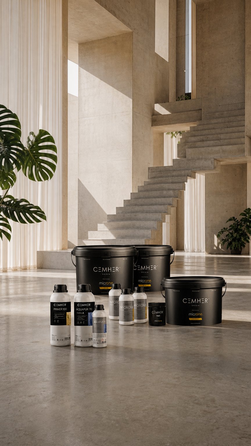 AI product shot of CEMHER MICROCEMENT PLUS KIT - 10m2