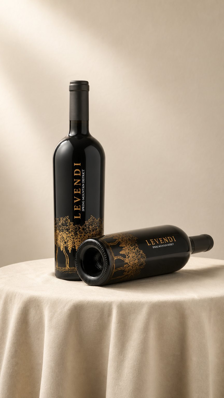 AI product shot of 2022 Spring Mountain Cabernet Sauvignon
