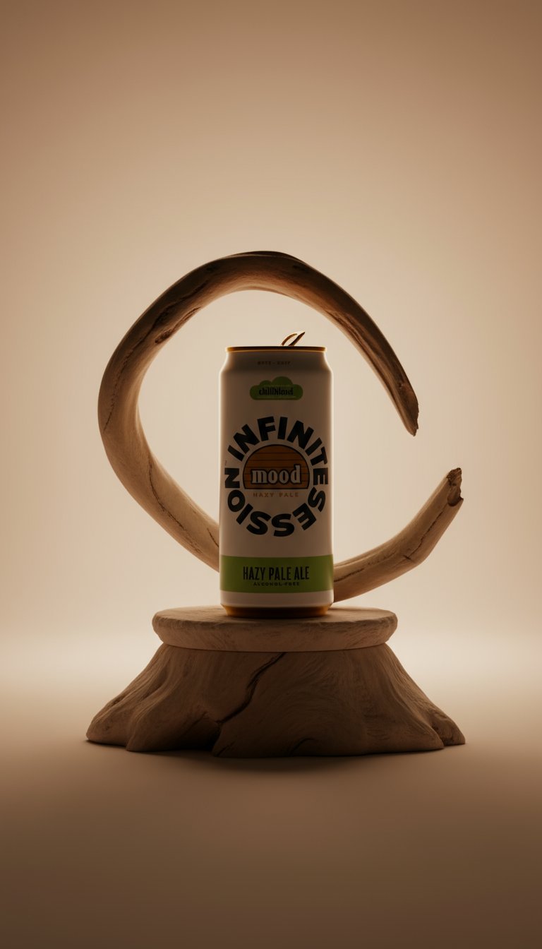 AI product shot of Infinite IPA