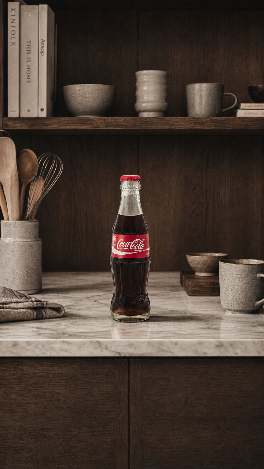 AI product shot of Coca-Cola
