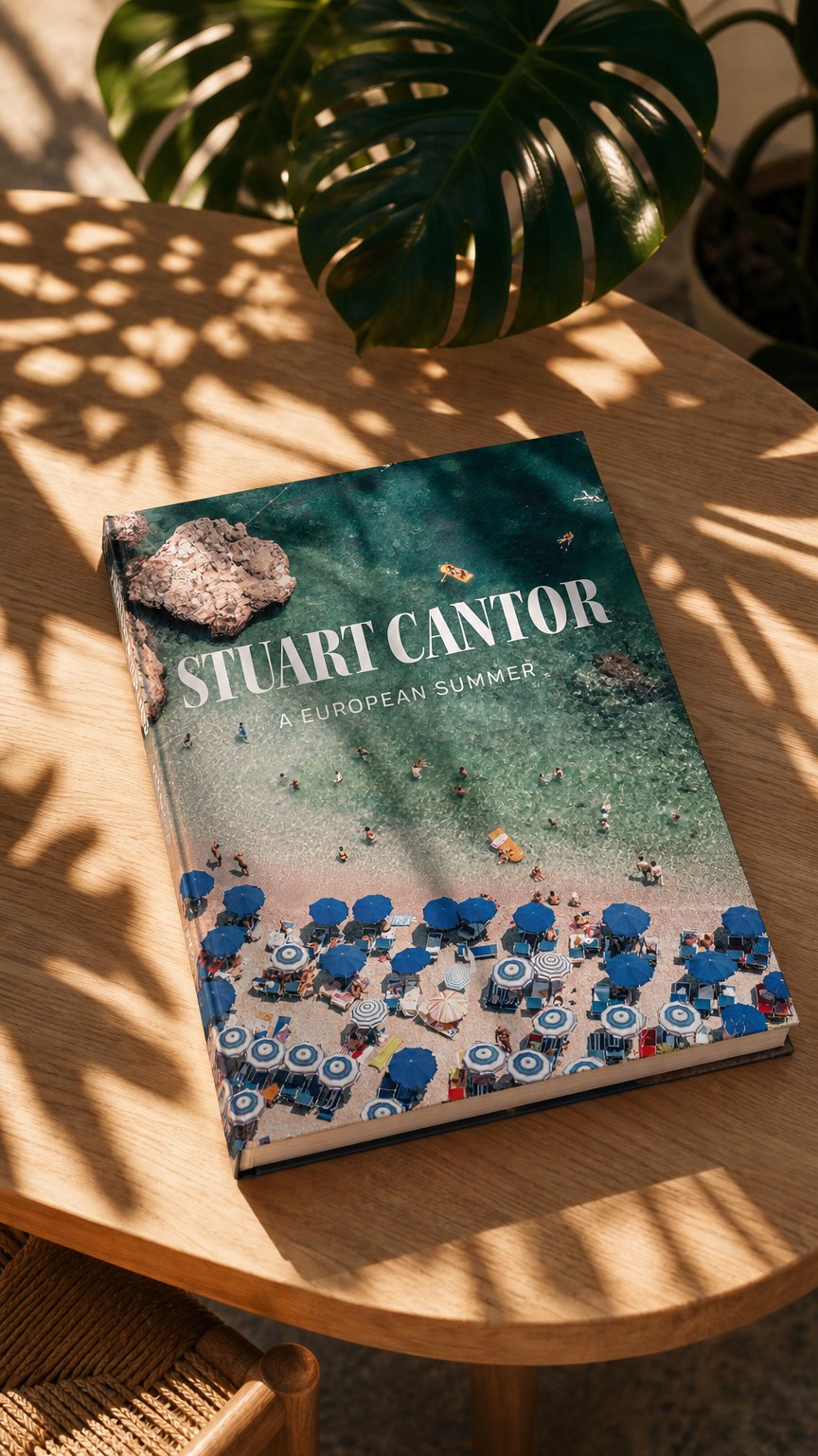 AI product shot of "A EUROPEAN SUMMER" BOOK