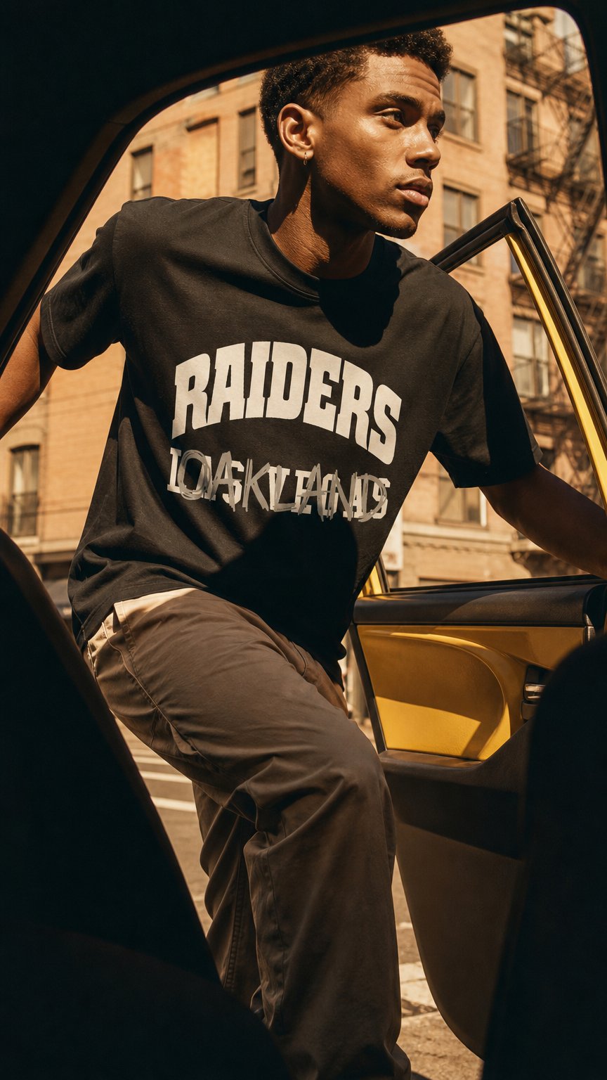 AI product shot of HCNB Oakland Relic Tee