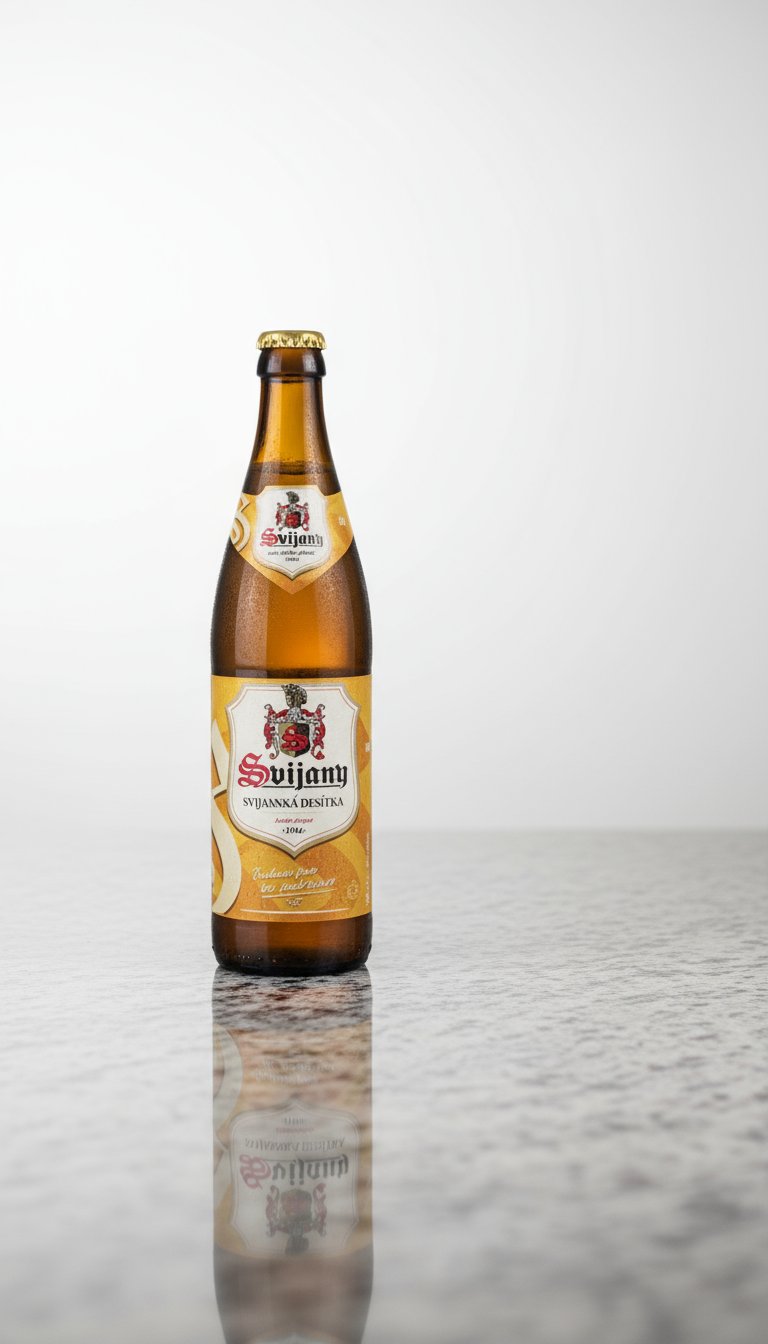 AI product shot of SVIJANSKÁ DESÍTKA 4% x 1 Ladă (20 sticle)