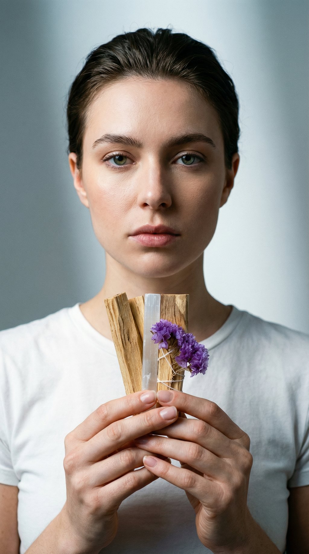 AI product shot of Palo Santo Floral Smudge Kit