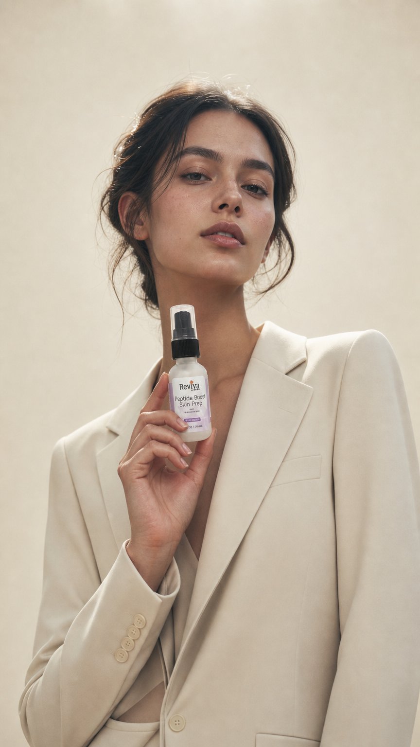 AI product shot of Peptide Facial Skin Prep with Hyaluronic Acid