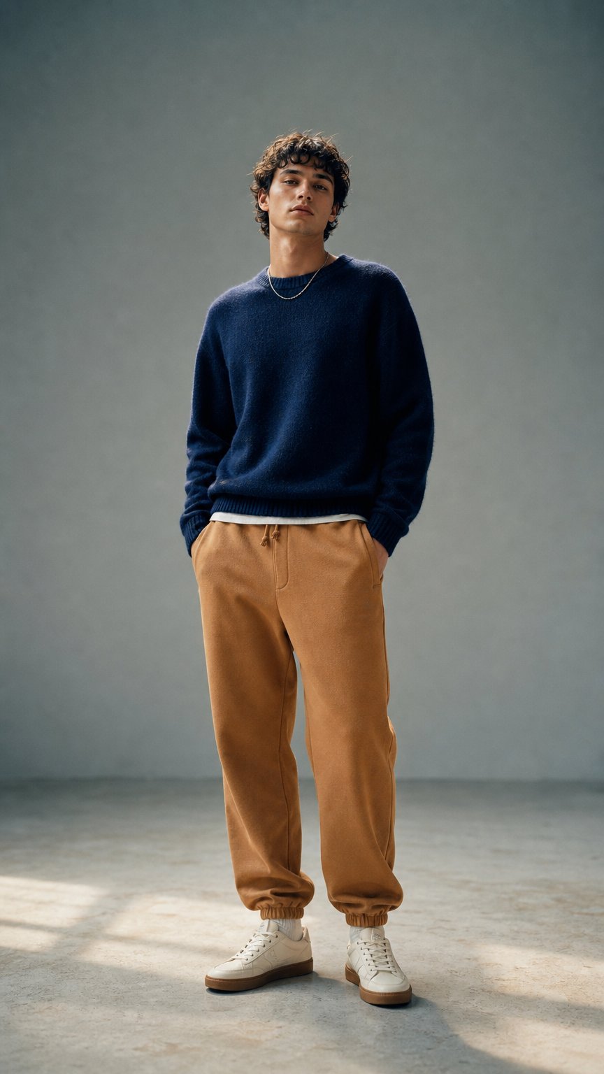 AI product shot of Wemoto Miller Pants Cinnamon