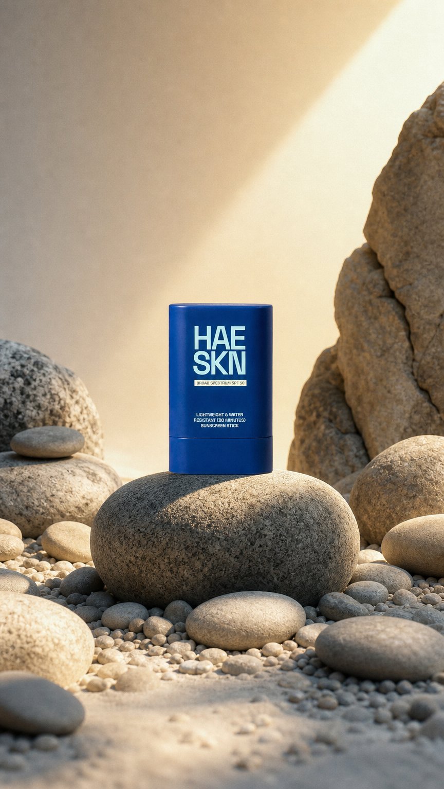 AI product shot of HAESKN Sunscreen Stick SPF 50