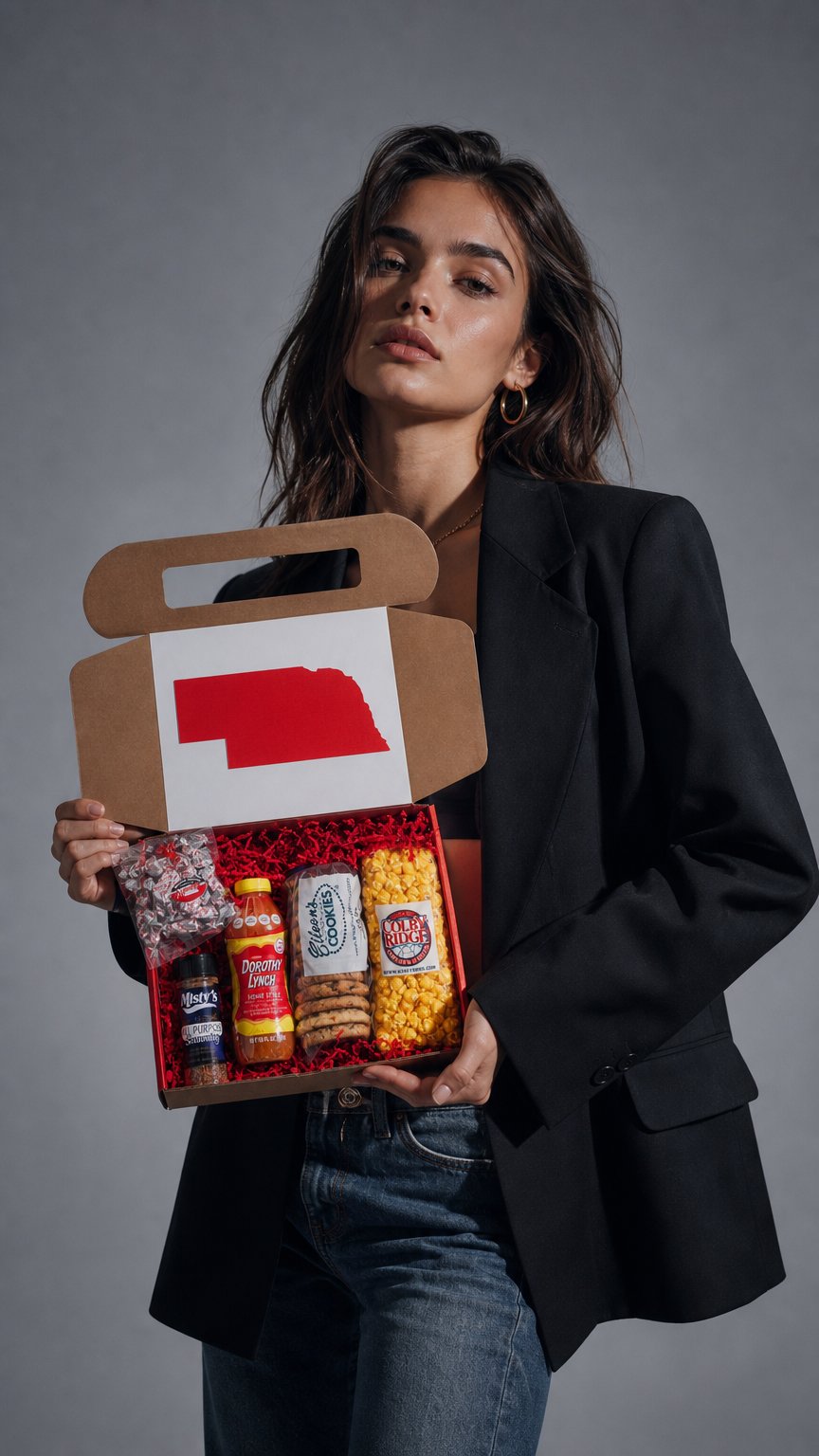 AI product shot of Build-Your-Own 5 Item Nebraska Gift Box