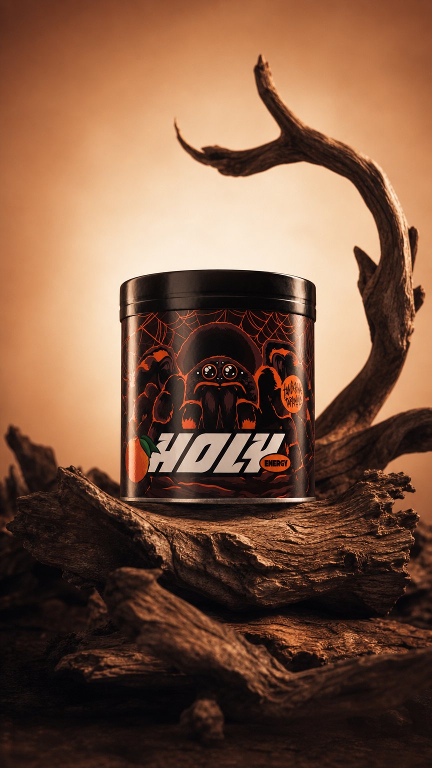 AI product shot of Tangerine Tarantula