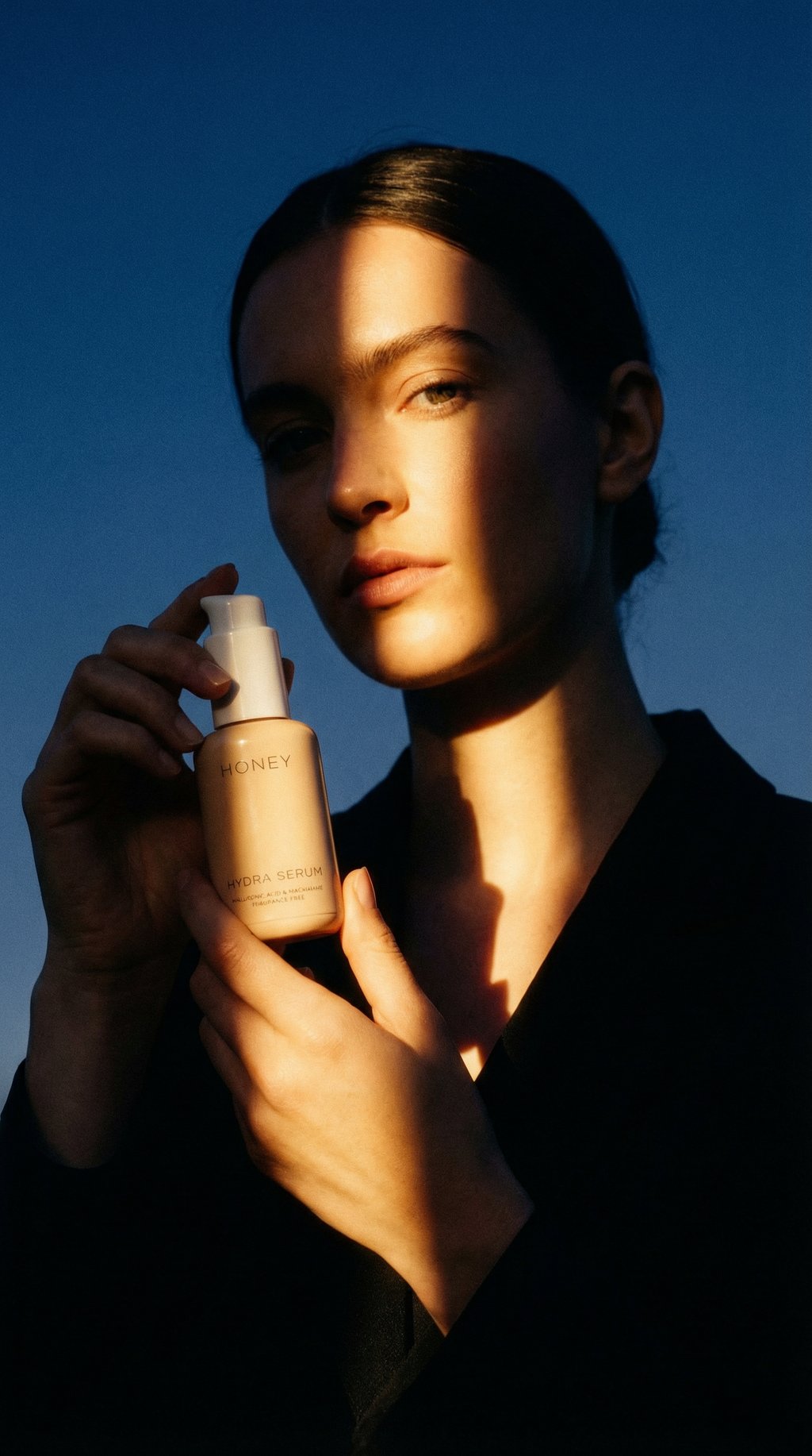 AI product shot of HONEY Hydra Serum