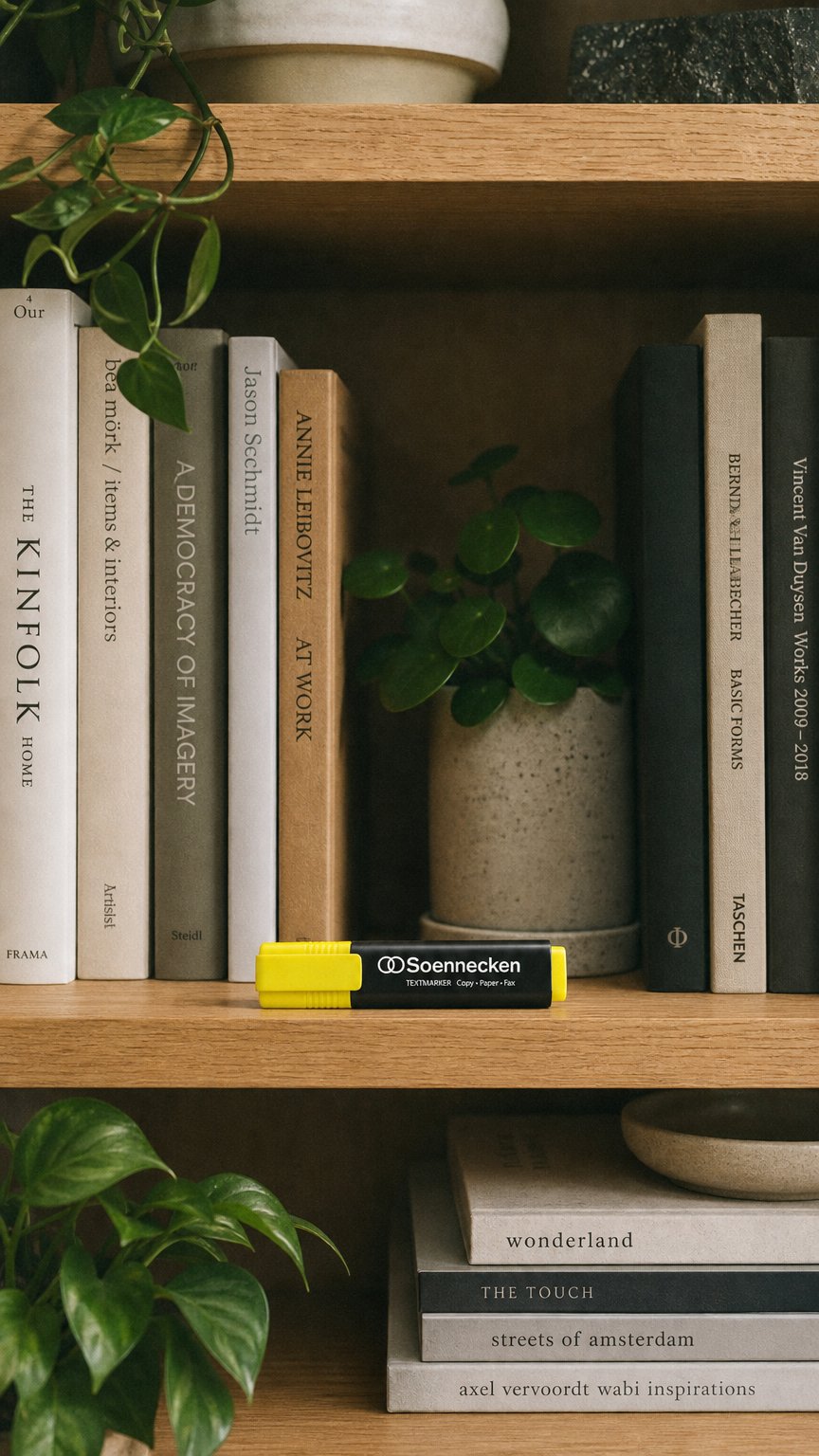 AI product shot of Soennecken Textmarker